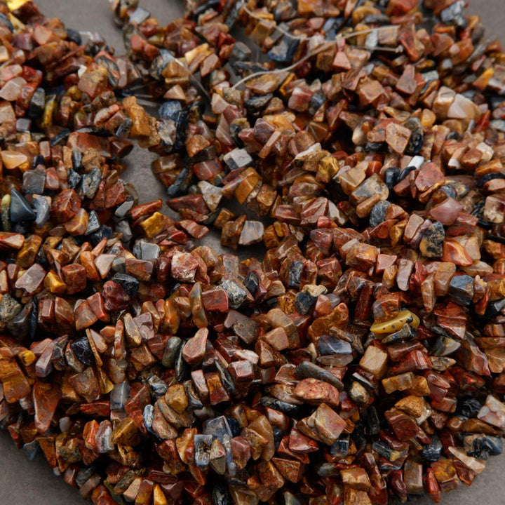 Pietersite · Smooth · Freeform Chips · 7mm, Tejas Beads, Beads
