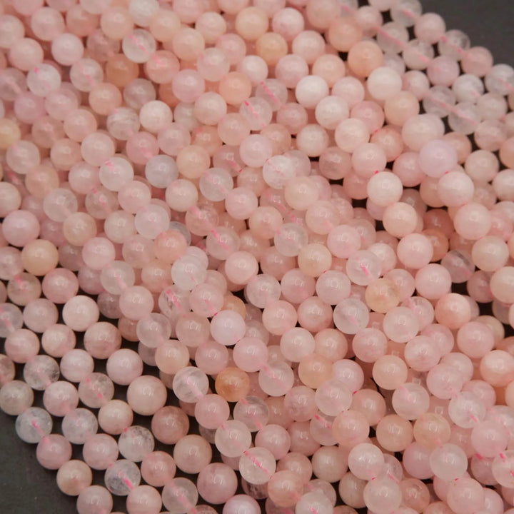 Morganite A · Smooth · 6mm, 8mm, 10mm **CLEARANCE**, Tejas Beads, Beads