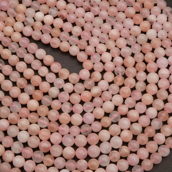 Morganite A · Smooth · 6mm, 8mm, 10mm **CLEARANCE**, Tejas Beads, Beads