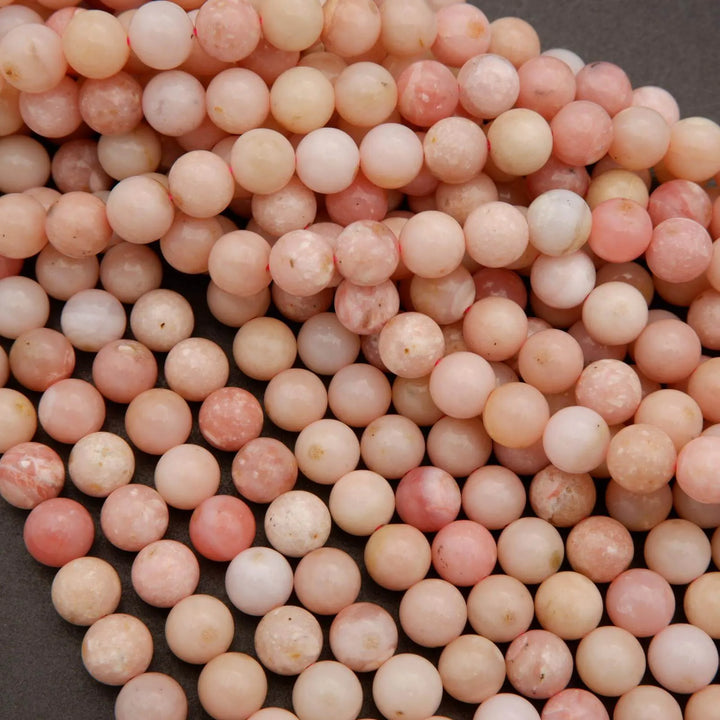 Peruvian Pink Opal · Smooth · Round · 6mm, 8mm, 10mm, Tejas Beads, Beads