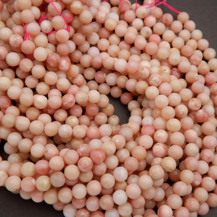 Peruvian Pink Opal · Smooth · Round · 6mm, 8mm, 10mm, Tejas Beads, Beads