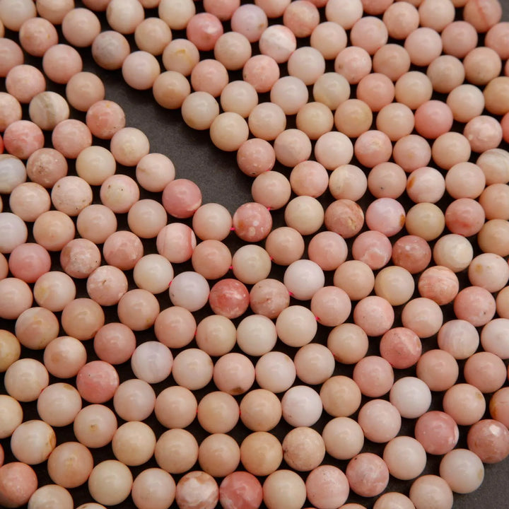 Peruvian Pink Opal · Smooth · Round · 6mm, 8mm, 10mm, Tejas Beads, Beads