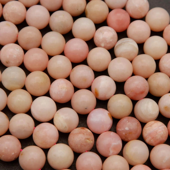 Peruvian Pink Opal · Smooth · Round · 6mm, 8mm, 10mm, Tejas Beads, Beads