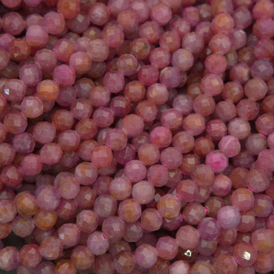 Pink Ruby · Microfaceted · Round · 5mm