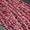 Pink tourmaline beads.