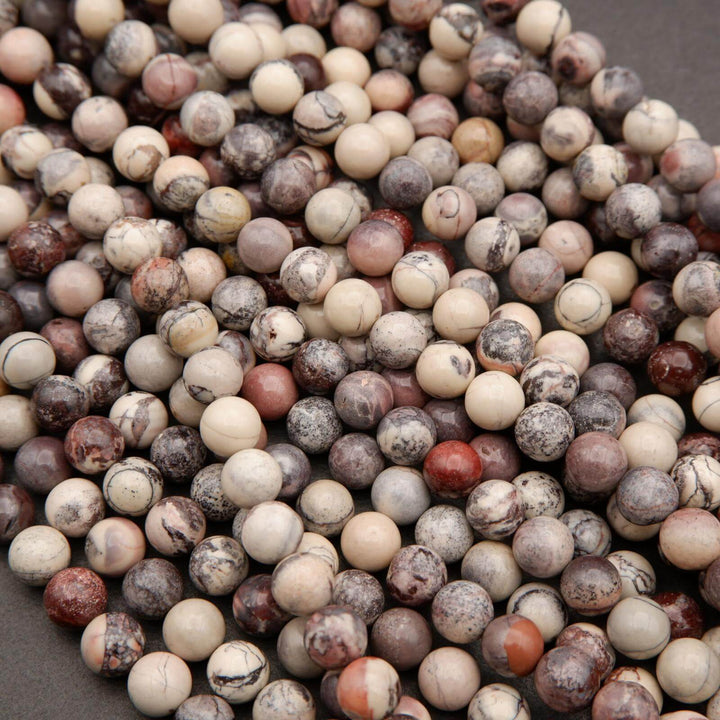 Porcelain Jasper · Smooth · Round · 6mm, 8mm, 10mm, Tejas Beads, Beads