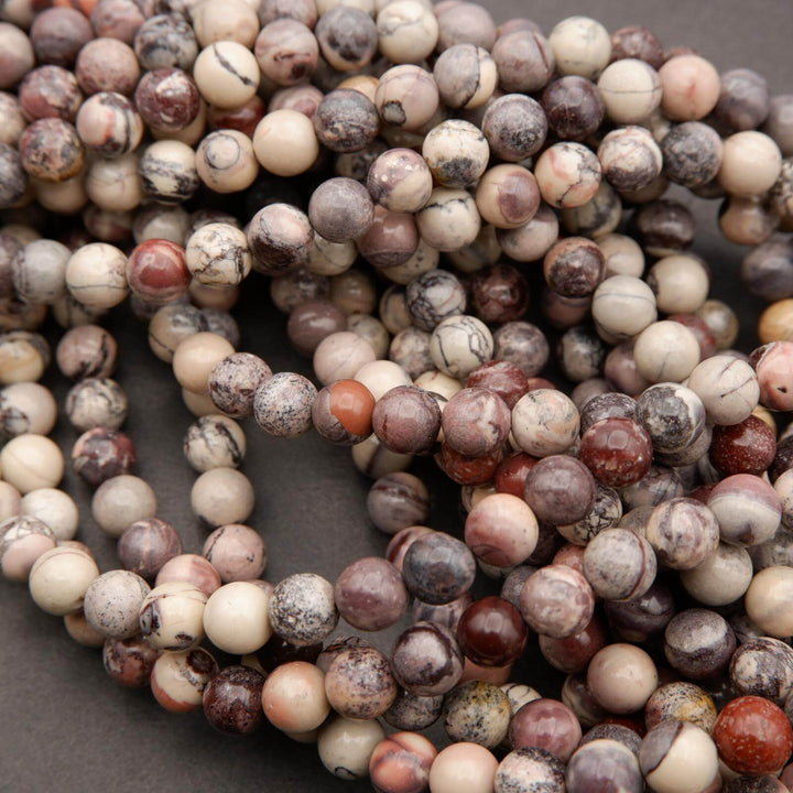 Porcelain Jasper · Smooth · Round · 6mm, 8mm, 10mm, Tejas Beads, Beads