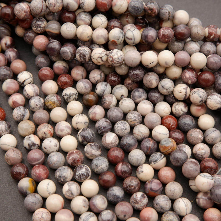 Porcelain Jasper · Smooth · Round · 6mm, 8mm, 10mm, Tejas Beads, Beads