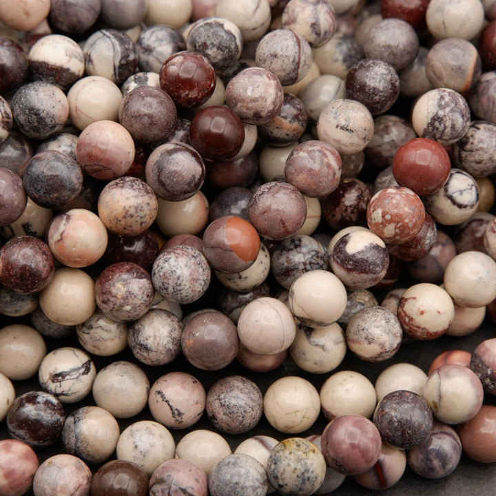 Porcelain Jasper · Smooth · Round · 6mm, 8mm, 10mm, Tejas Beads, Beads
