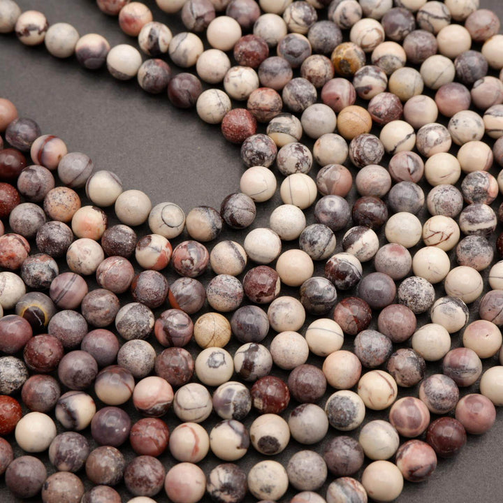 Porcelain Jasper · Smooth · Round · 6mm, 8mm, 10mm, Tejas Beads, Beads