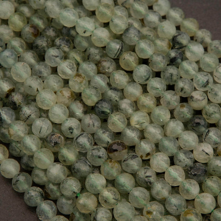Prehnite · Faceted · Round · 6mm, Tejas Beads, Beads