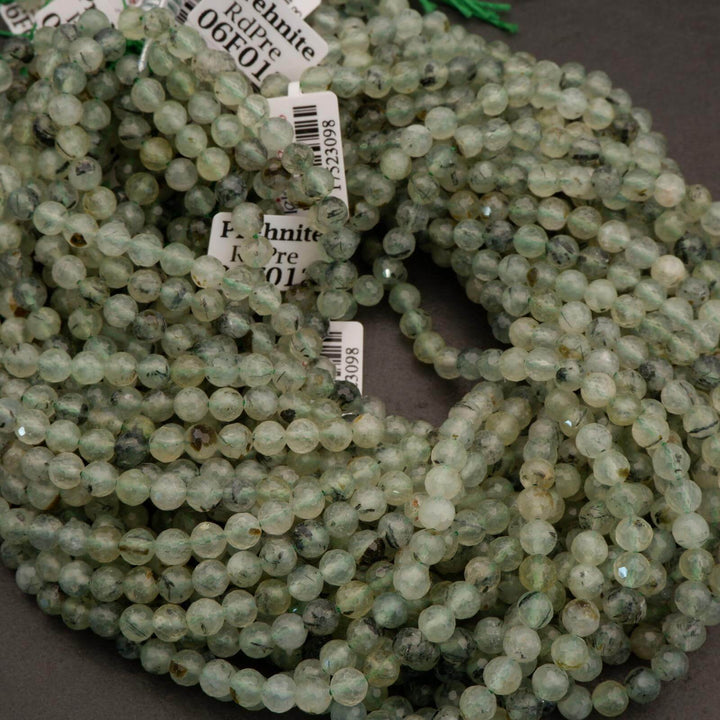 Prehnite · Faceted · Round · 6mm, Tejas Beads, Beads