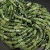 Green Prehnite Beads.
