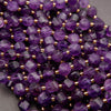 Amethyst · Faceted · Spiral Sphere · 8mm, 10mm, Tejas Beads, Beads
