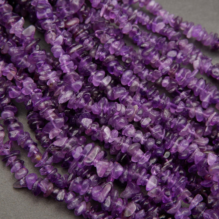 Amethyst · Smooth · Freeform Chips · 7mm, Tejas Beads, Beads