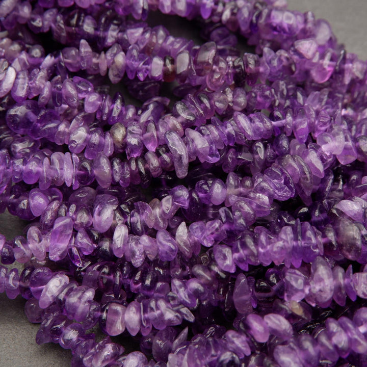 Amethyst · Smooth · Freeform Chips · 7mm, Tejas Beads, Beads
