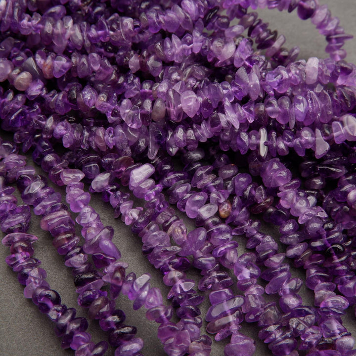 Amethyst · Smooth · Freeform Chips · 7mm, Tejas Beads, Beads