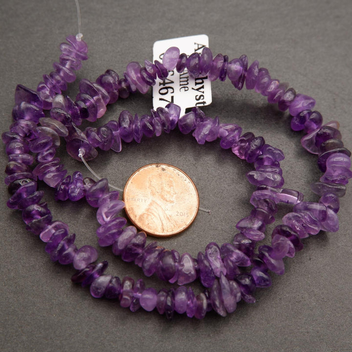 Amethyst · Smooth · Freeform Chips · 7mm, Tejas Beads, Beads