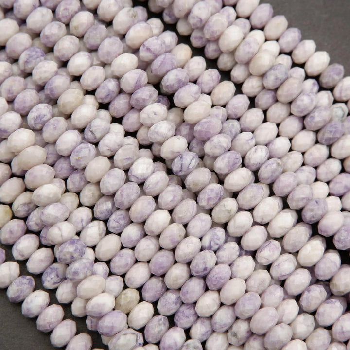 Purple Tiffany Jasper · Faceted · Rondelle · 5x8mm, Tejas Beads, Beads