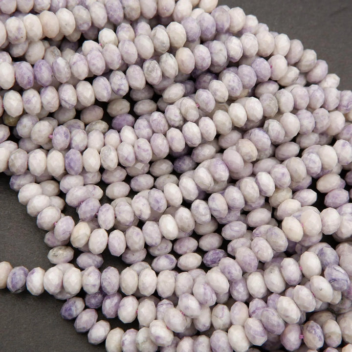 Purple Tiffany Jasper · Faceted · Rondelle · 5x8mm, Tejas Beads, Beads