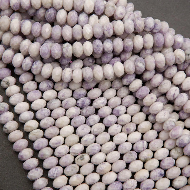 Purple Tiffany Jasper · Faceted · Rondelle · 5x8mm, Tejas Beads, Beads