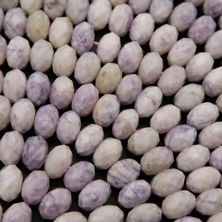 Purple Tiffany Jasper · Faceted · Rondelle · 5x8mm, Tejas Beads, Beads