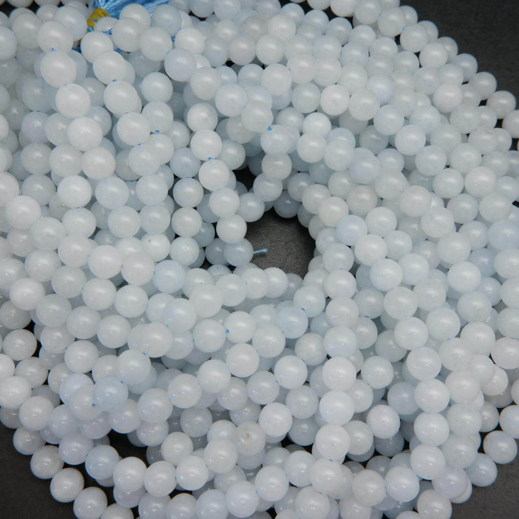 White quartz beads.