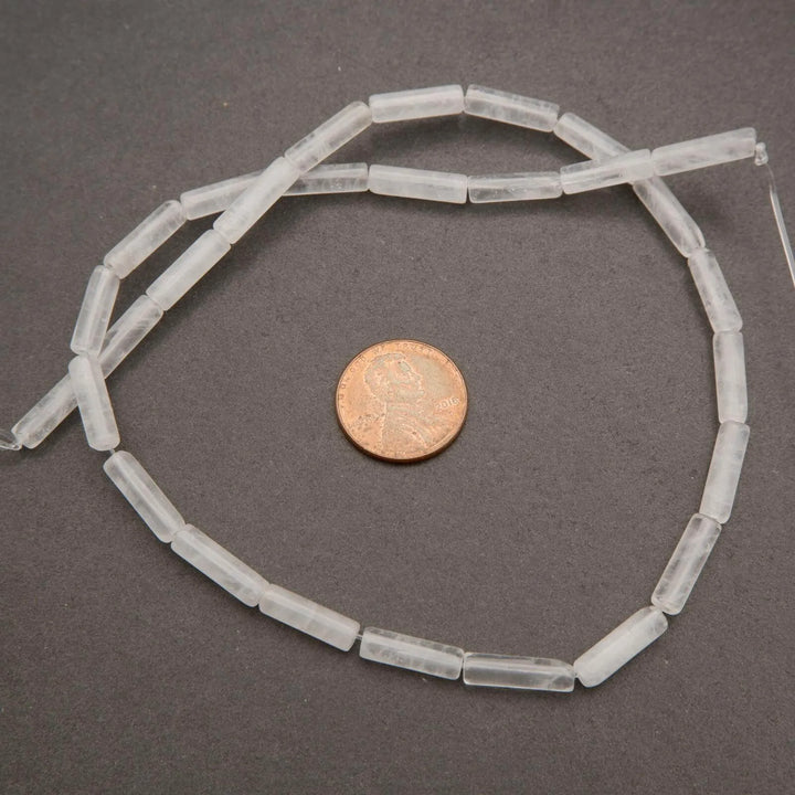 Clear Quartz · Smooth · Tube · 4mm, Tejas Beads, Beads