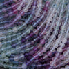 Close-up of multicolored beads on strings