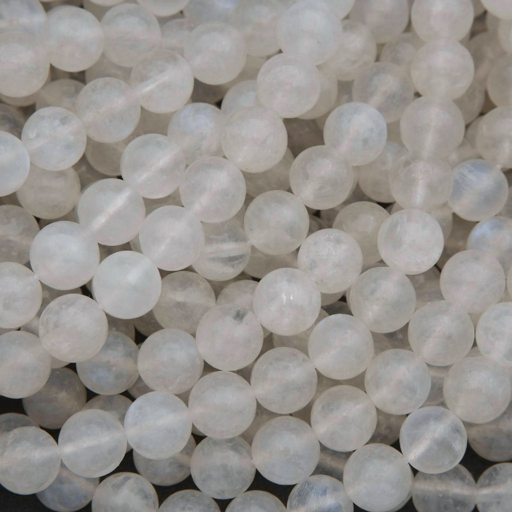 Close-up of translucent white beads