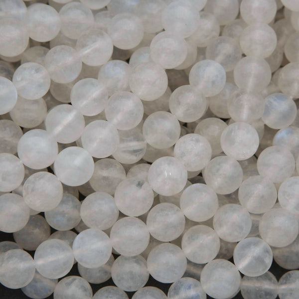 Close-up of translucent white beads