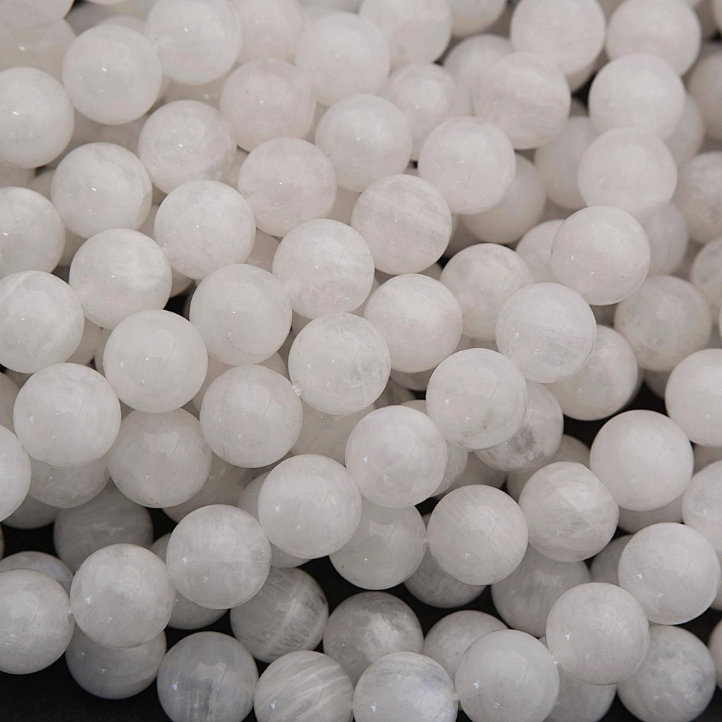 Close-up of white spherical beads