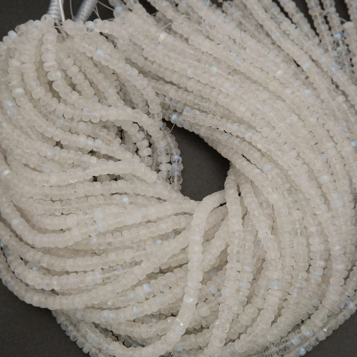 Rainbow Moonstone A+ · Microfaceted · Rondelle · 5mm, 6mm, 7mm, 8mm, Tejas Beads, Beads