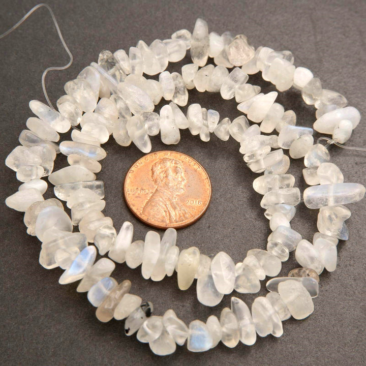 Rainbow Moonstone · Smooth · Freeform Chips · 7mm, Tejas Beads, Beads