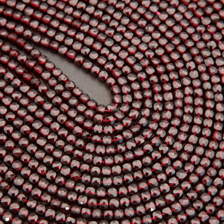 Red Garnet A · Microfaceted · Cube · 4mm, Tejas Beads, Beads