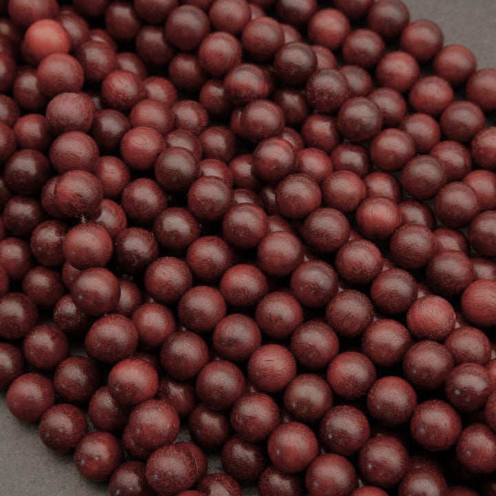 Mahogany Rosewood · Smooth · Round · 6mm, 8mm, 10mm, Tejas Beads, Beads