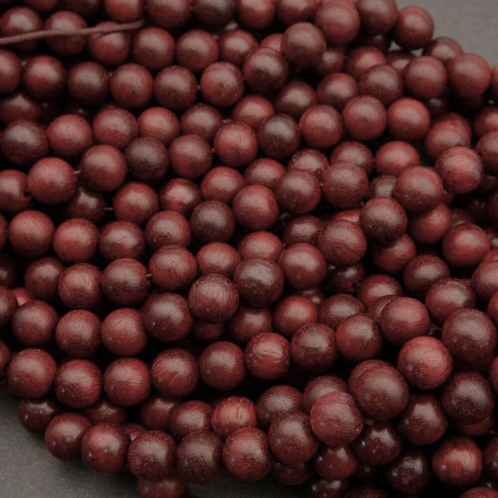 Mahogany Rosewood · Smooth · Round · 6mm, 8mm, 10mm, Tejas Beads, Beads