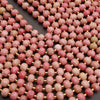 Pink Wood Rhodonite · Faceted · Rondelle · 6x8mm, Tejas Beads, Beads