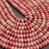 Pink Rhodonite · Smooth · Rondelle · 5x8mm, Tejas Beads, Beads