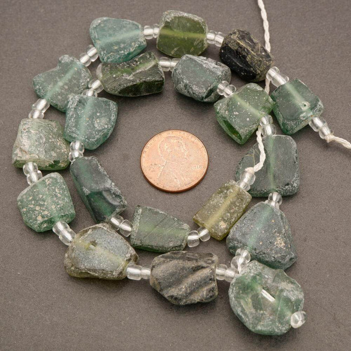 Roman Glass · Matte · Freeform · Graduated, Tejas Beads, Beads