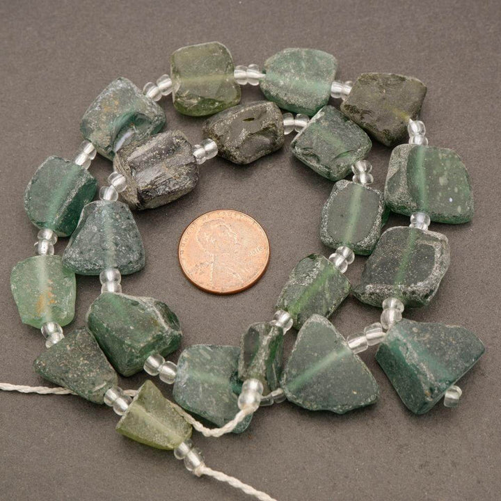 Roman Glass · Matte · Freeform · Graduated, Tejas Beads, Beads