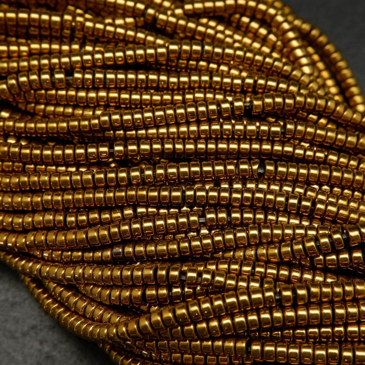 Rondelle Disk Hematite Beads.
