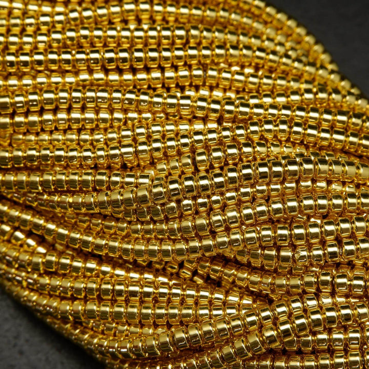 Rondelle Disk Hematite Beads.