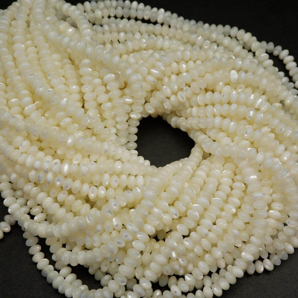Rondelle MOP beads.