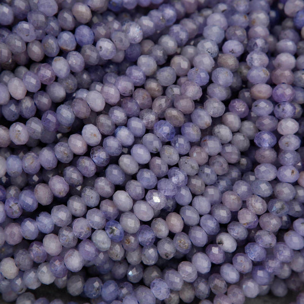 Close-up of purple beads with a soft focus
