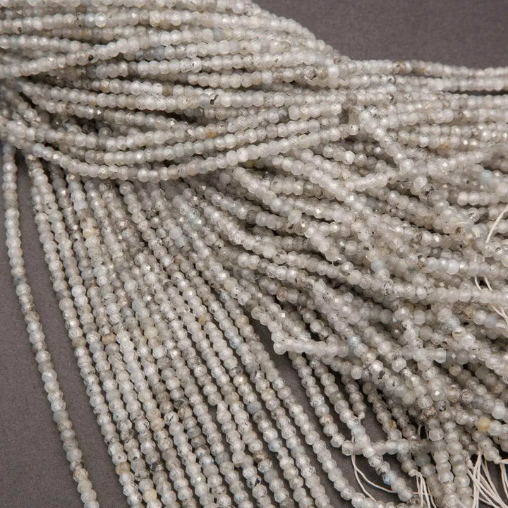 Zircon · Microfaceted · Rondelle · 2x3mm, Tejas Beads, Beads