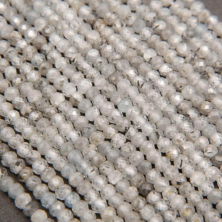 Zircon · Microfaceted · Rondelle · 2x3mm, Tejas Beads, Beads
