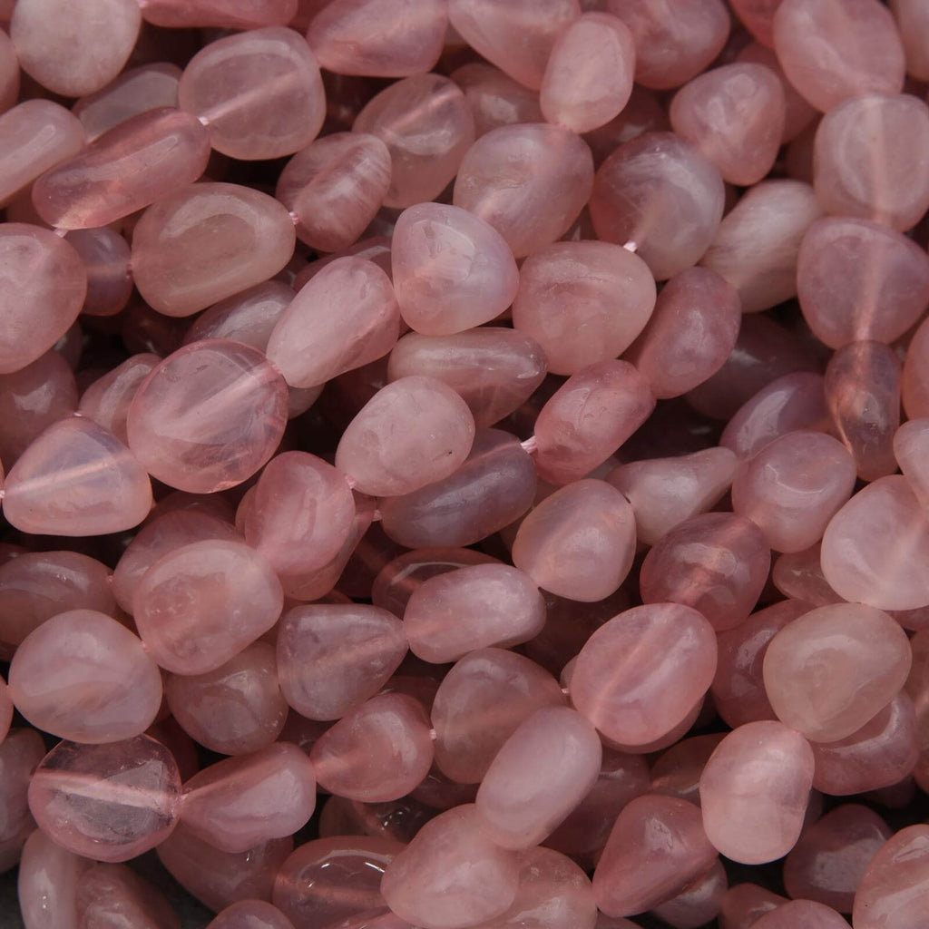 rose quartz seed beads Madagascar Rose Quartz · Smooth · Pebbles · 8mm, 10mm