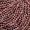 Close-up of pinkish-beige beads with a soft focus