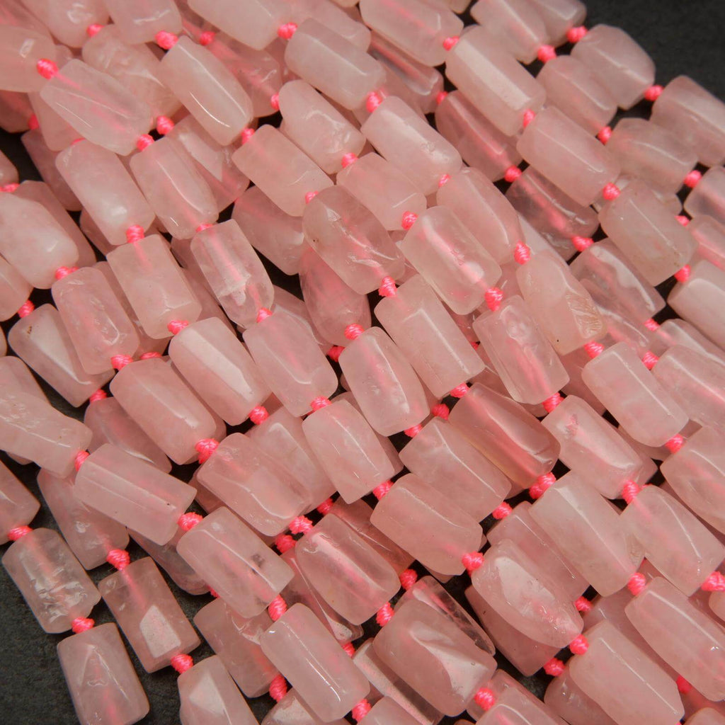 Pink Rose Quartz Beads.